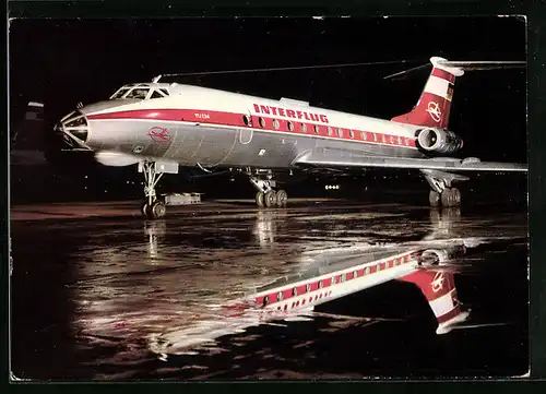 AK Turbinenluftstrahlverkehrsflugzeug TU 134, Interflug