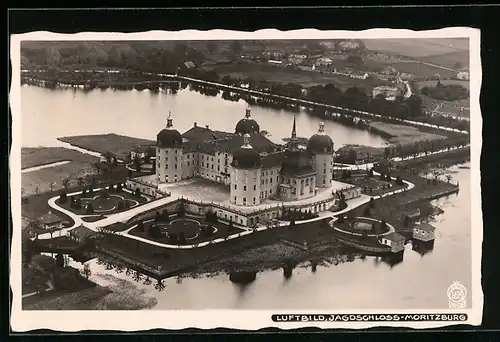 Foto-AK Walter Hahn, Dresden, Nr. 5614: Moritzburg, Blick auf Jagdschloss