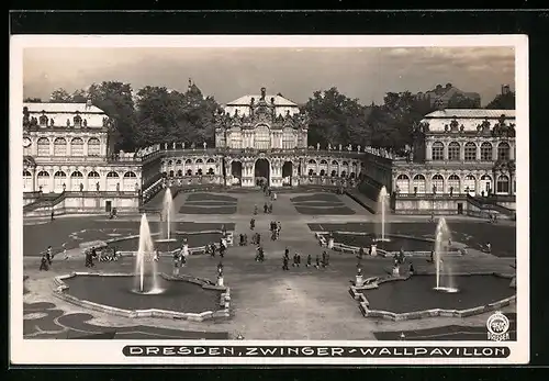 Foto-AK Walter Hahn, Dresden, Nr. 7605: Dresden, Zwinger-Wallpavillon