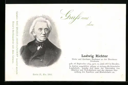 AK Maler und Zeichner Ludwig Richter