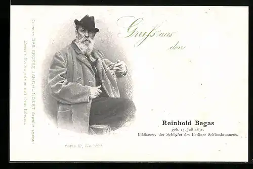 AK Bildhauer Reinhold Begas
