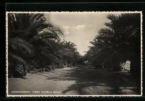 AK Hercegnovi, Strasse am Park Hotela Boka