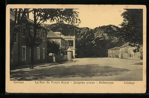 AK Cettinje, La Rue du Palais Royal