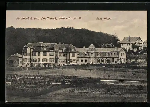 AK Friedrichsbrunn /Ostharz, Das Sanatorium