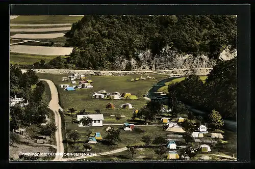 AK Dedenborn-Seifenauel, Campingplatz Jansen aus der Vogelschau