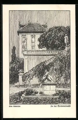 Künstler-AK Otto Ubbelohde: In der Sommernacht