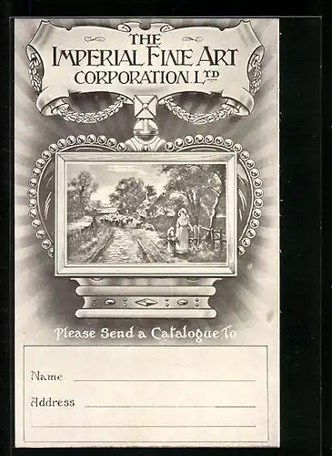 AK Reklame für die Imperial Fine Art Corporation Ltd.