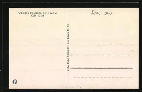 AK Köln, Pressa 1928, Blick auf die Ausstellung