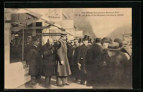 AK Brussels, Official Brussels Fair, The King of the Belgians visiting the stands