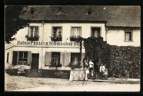 Foto-AK Waldbreitbach, Hotel - und Pension Wiedischer Hof um 1915