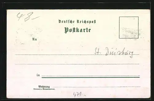 Lithographie Baerl, Kaiserdenkmal u. Kirche, Rhein u. Dampfschiffe, Windmühle, Erholungsort Baerler Wald