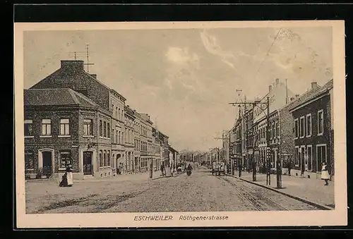 AK Eschweiler, Röthgenerstrasse, Strasseneck