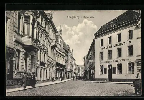 AK Siegburg, Hotel Reichenstein in der Holzgasse