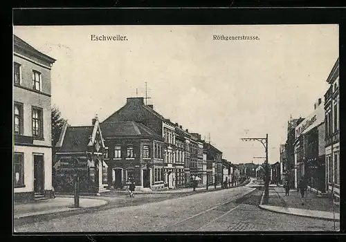 AK Eschweiler, Röthgenerstrasse mit Möbellager