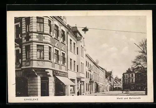 AK Erkelenz, Markt und Bahnstrasse