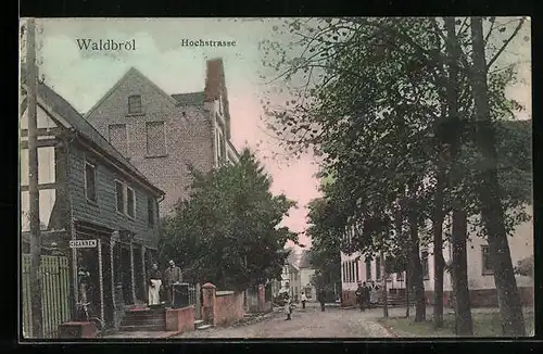 AK Waldbröl, Blick auf die Hochstrasse