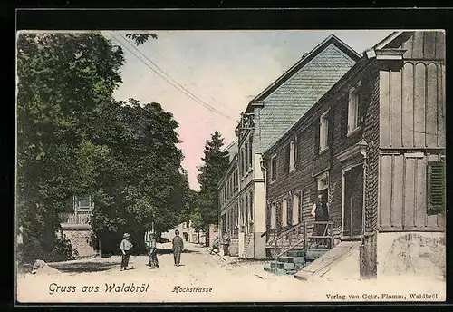 AK Waldbröl, Blick auf die Hochstrasse