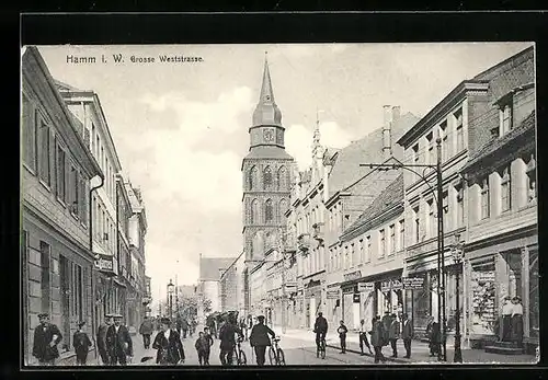 AK Hamm i. W., Grosse Weststrasse