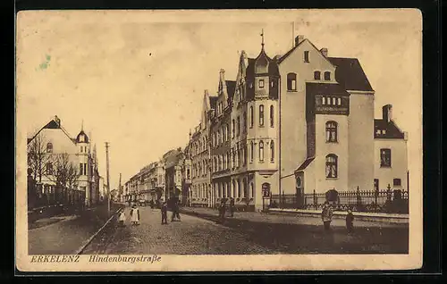 AK Erkelenz, Blick auf die Hindenburgstrasse