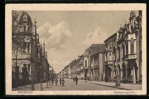 AK Erkelenz, Blick auf die Hindenburgstrasse