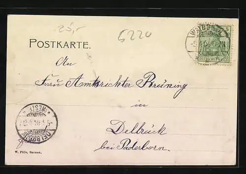 AK Waldbroel, Strassenpartie mit Häusern