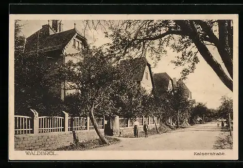 AK Waldbröl, Blick auf die Kaiserstrasse