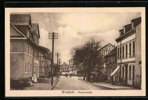 AK Waldbröl, Ansicht Kaiserstrasse