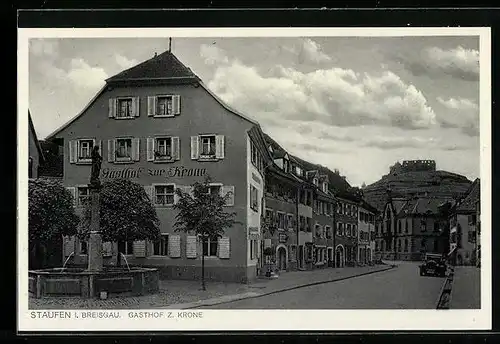 AK Staufen i. Breisgau, Gasthof z. Krone