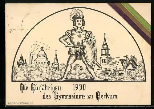 AK Beckum, Die Einjährigen des Gymnasiums, Absolvia 1930