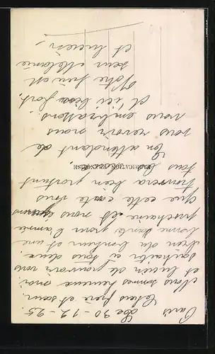 AK Hufeisen mit Rosen, Bonne Année