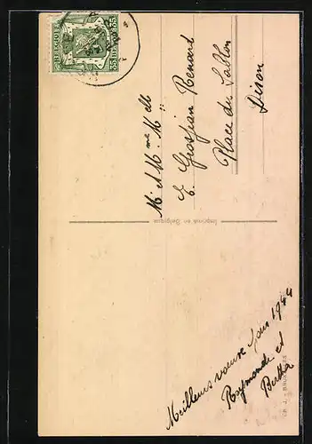 AK Hufeisen in verschneiter Landschaft