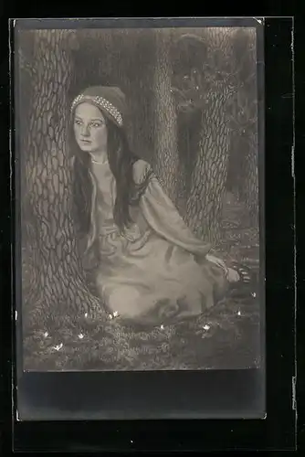 Künstler-AK Fidus: Tochter des Künstlers