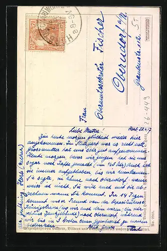 Künstler-AK Adalbert Holzer: Teure Heimat sei mir gegrüsst