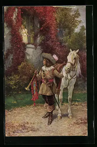 Künstler-AK R. Borrmeister: Abschied