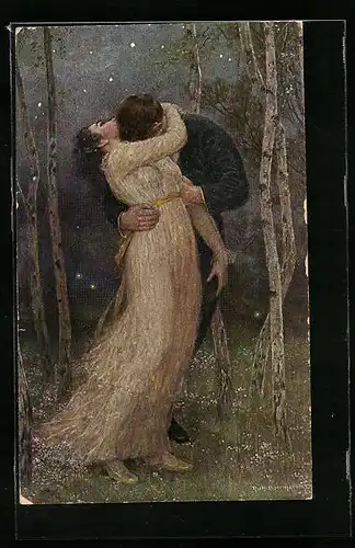 Künstler-AK R. Borrmeister: Liebesrausch