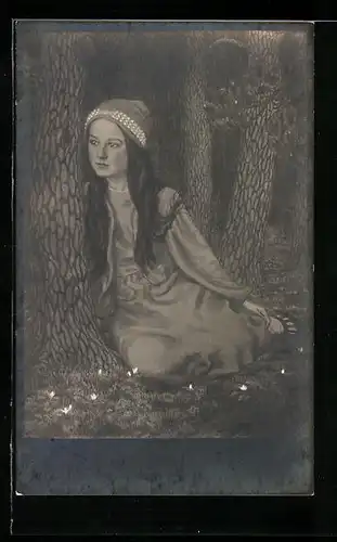 Künstler-AK Fidus: Tochter des Künstlers