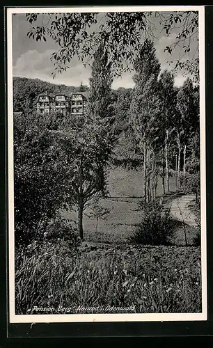 AK Nonrod i. O., Blick nach der Pension Berg