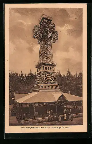 AK Auerberg / Harz, Jospehshöhe auf dem Auerberg, Aussichtsturm