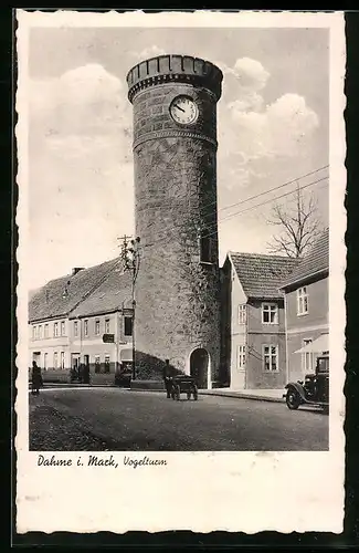 AK Dahme / Mark, Strassenpartie am Vogelturm