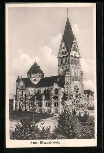 AK Bonn, Blick auf die Elisabethkirche