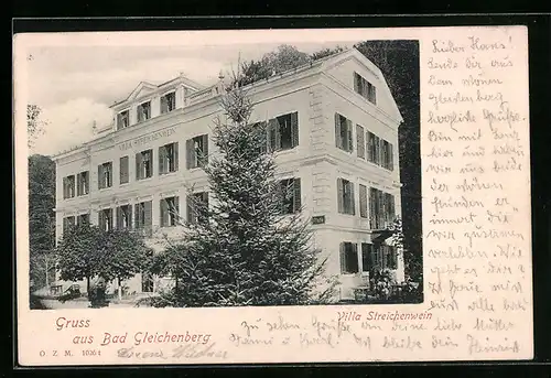 AK Bad Gleichenberg, Villa Streichenwein
