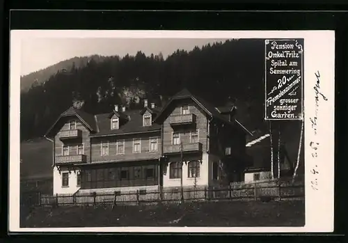 AK Spital am Semmering, Pension Onkel Fritz
