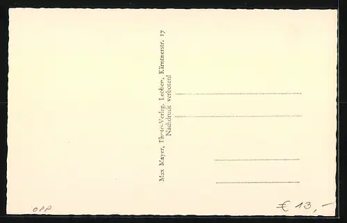 AK Leoben, Strasse Homanngasse mit Geschäften