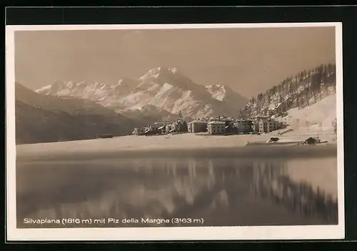 AK Silvaplana, Gesamtansicht mit Piz della Margna