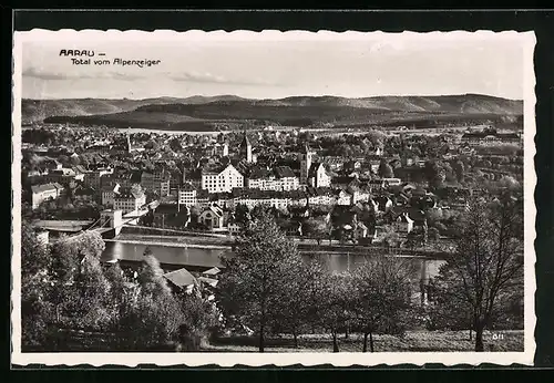 AK Aarau, Totalansicht vom Alpenzeiger