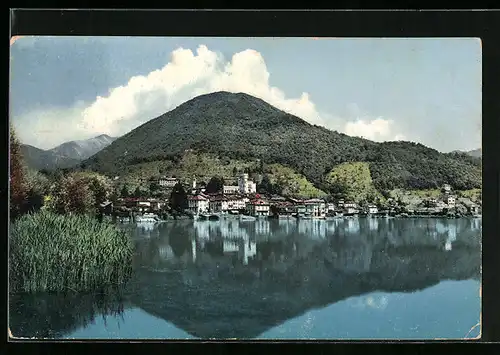 AK Ponte Tresa /Lago di Lugano, Ortsansicht hinter Wasser
