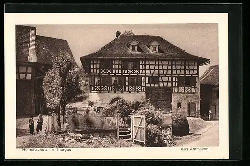 AK Amlikon, Heimatschutz im Thurgau, Fachwerkhaus