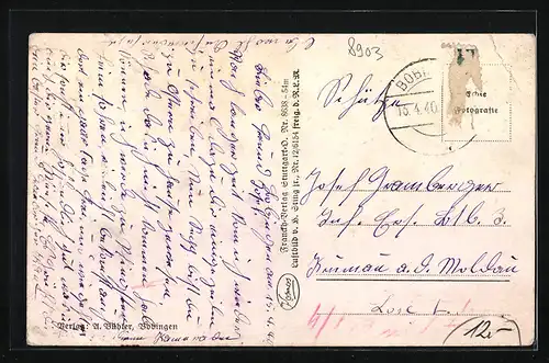 AK Bobingen, Fliegeraufnahme des Ortes