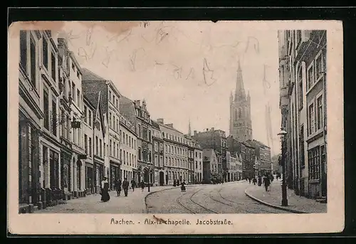 AK Aachen, Aix-la-chapelle, Jacobstrasse