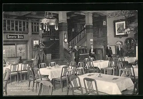 AK Hamburg, Restaurant Klosterburg, Hermann Meyer